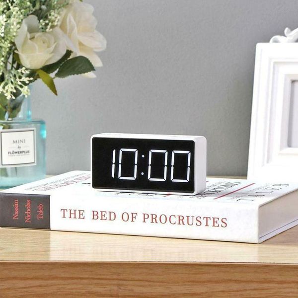 

digital alarm led clock snooze table electronic desk usb timer calendar household decoration supplies & clocks