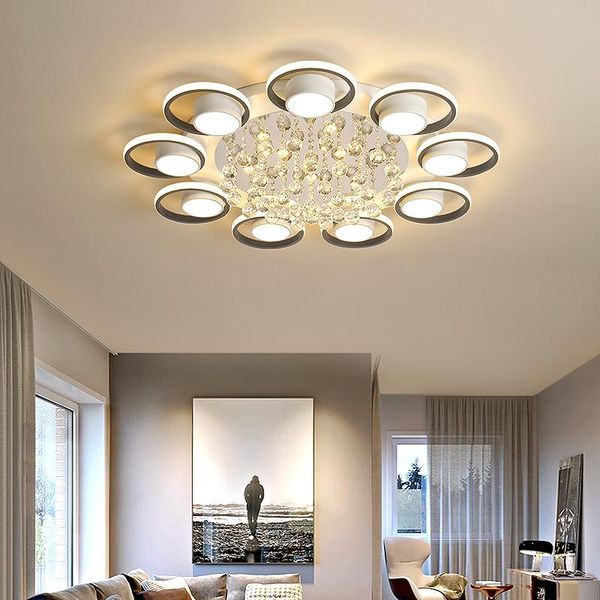 

ceiling lights fanpinfando modern led for living room bedroom suspension luminaire kitchen crystal lamp