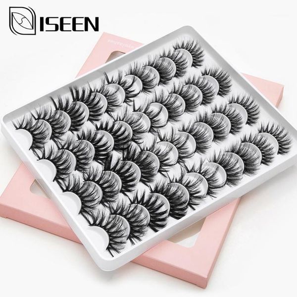 

12/20 pairs 3d mink hair false eyelashes handmade natural/thick natural wispy makeup extension tools1