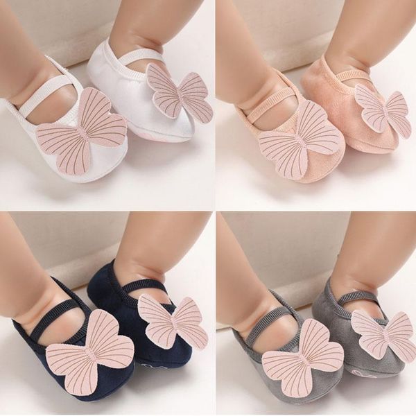 

first walkers toddler baby girls bowknot shoes cotton soft sole crib spring autumn summer 0-18m