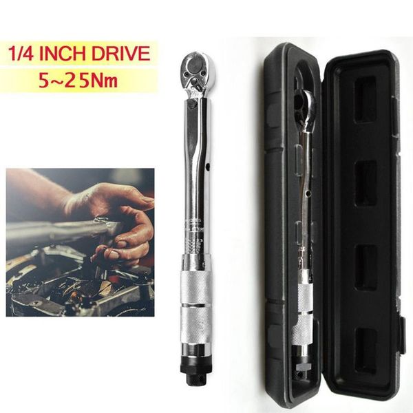 

professional hand tool sets preset torque wrench 1/4 inch 5-25nm two-way accurately mechanism wrenchadjustment spanner auto repair tools