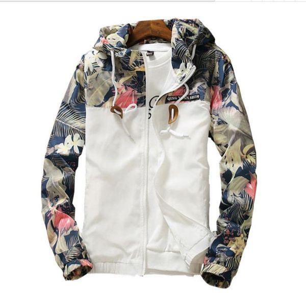 

women's jackets spring autumn womens windbreaker plus size 4xl zipper hooded floral loose jacket basic coat, Black;brown