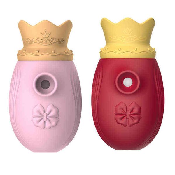 Eggs FX Crown Sucking Vibrating Magnetic Charging Fun Meet Happy Female Giocattoli sessuali wireless 1124