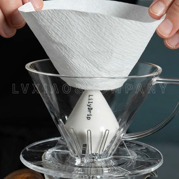 

coffee filters increase extraction rate filter accessories dripper cone cup decrease powder layer thicknessmj71