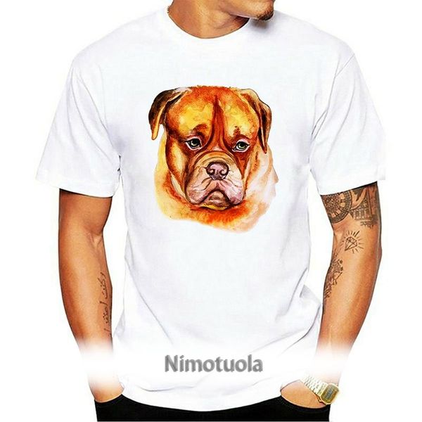 

men's t-shirts french mastiff bordeaux dog tee -image by summer shirt, White;black