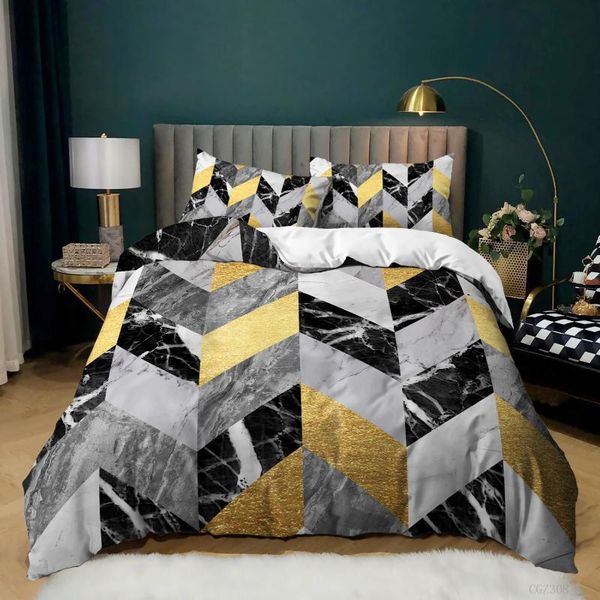

bedding sets geometric grid set for bedroom comefortable duvet cover soft bedspreads bed linen quilt and pillowcase