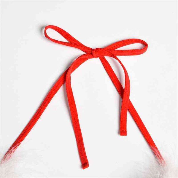 

nxy set aduloty fashion erotic christmas party garment lace up underwear white splicing conjoined hollowed out body lingerie 1128, Red;black