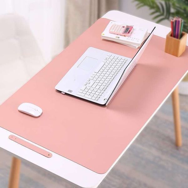 

2021 new double-side mouse pad pu leather lappad antifouling waterproof desk mat big mousepad xxl lapmat office mousemat