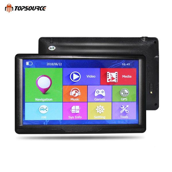 

car gps & accessories ource navigation hd 7 inch capacitive screen ce6 built in 8gb map for europe/usa+canada truck vehicle navigator