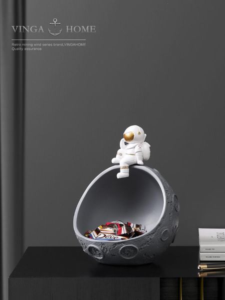 

decorative objects & figurines nordic creative astronaut astronaut's porch deskkey to store home decoration accessories snack basin dry