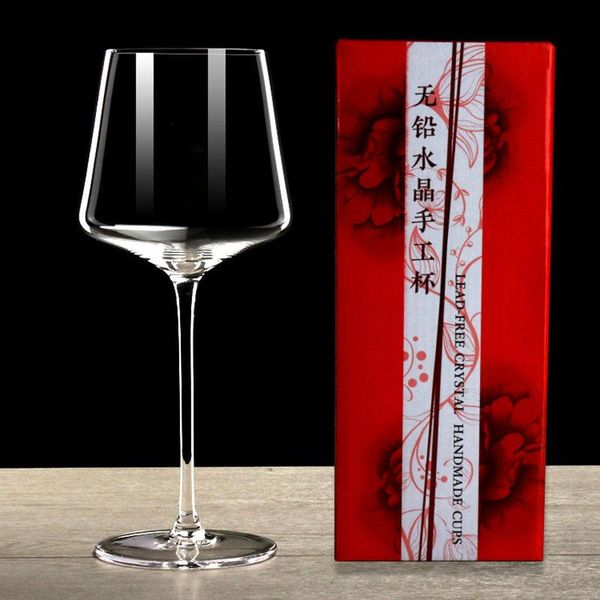 

1pcs crystal glass red wine champagne high capacity wedding birthday gift box set glasses