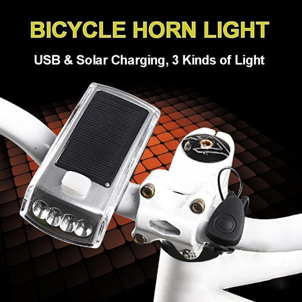 

bike lights solar light mtb 3 modes bicycle front back rear taillight cycling safety warning mountain lamp
