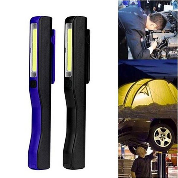 

flashlights torches rechargeable led cob portable camping work inspection light lamp hand torch magnetic for household workshop automobile