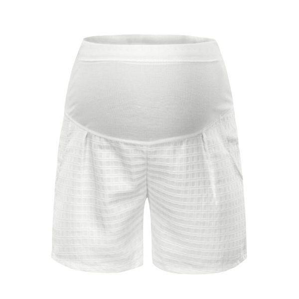 

maternity bottoms pregnancy shorts women's summer short pants stretch fashion wear pregnant women lace loose comfort safety, White
