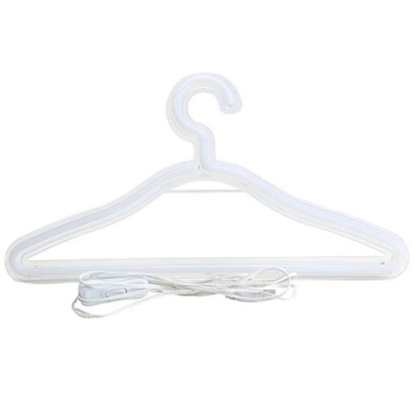 

hangers & racks led light clothes stand usb powered hanger night lamp for bedroom home wedding clothing art wall decor