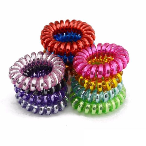 2021 Telefone Fio Elastic Hair Bands Laços Anéis De Borracha De Borracha Titular Pulseiras Headbands Acessórios De Cabelo