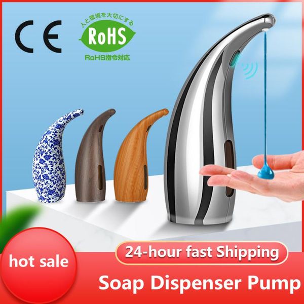 

soap dispenser pump automatic liquid infrared smart sensor touchless foam shampoo dispensers for kitchen bathroom