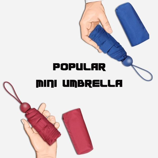 

oloey anti-uv pocket mini umbrella rain women windproof durable 3 folding sun umbrellas portable sunscreen female parasol