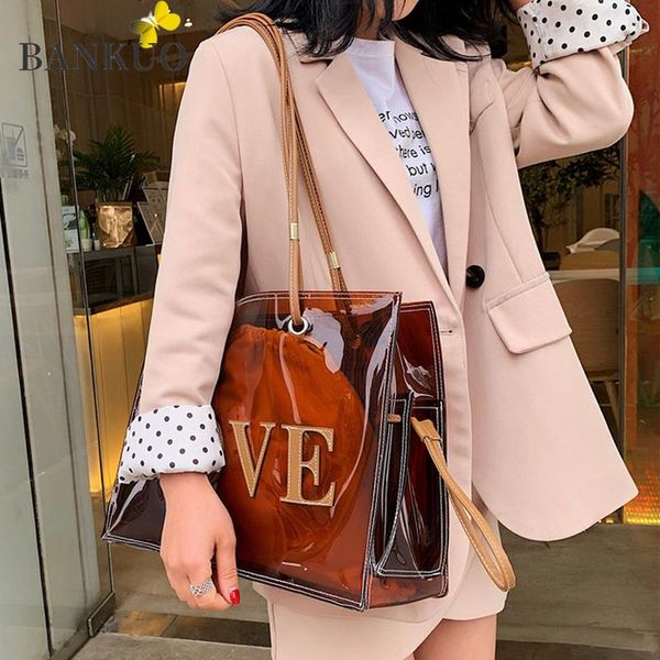 

womens bag large capacity shoulder summer transparent bags for women fashion handbags shopper totes x365