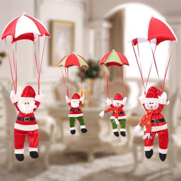 

christmas decorations ornaments ceiling parachute santa claus smowman hanging decoration supplies for home