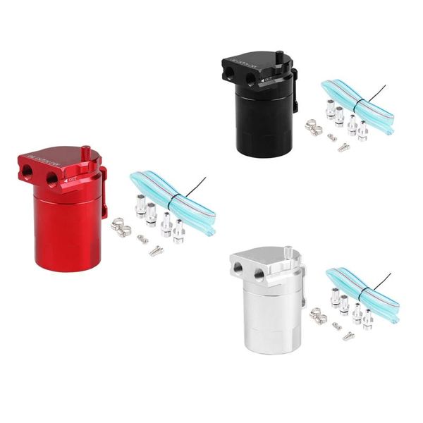 

dyno racing universal oil catch can engine tank aluminum separator 300ml towel