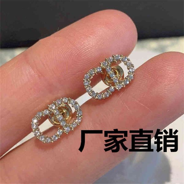 

70% off 925 pure silver needle letter earrings for women