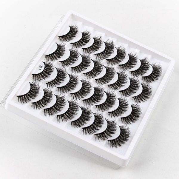 

5/16 pairs natural long false eyelashes dramatic fluffy 3d mink lashes bulk wholesale eye thick soft1
