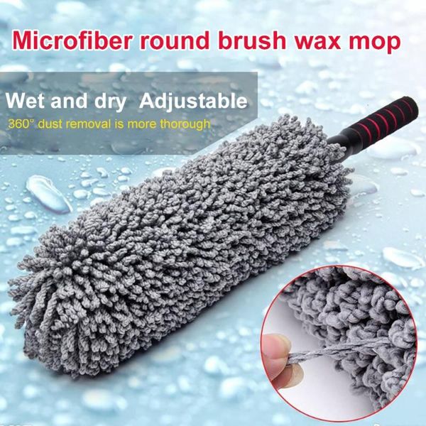

car sponge drop adjustable microfiber telescoping body duster wax dust mop cleaning brush furniture remove static