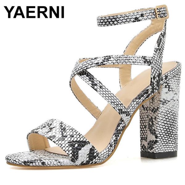 

summer pu shoes women sandals open toe gladiator high heels big size 41 42 sandalias mujere989, Black