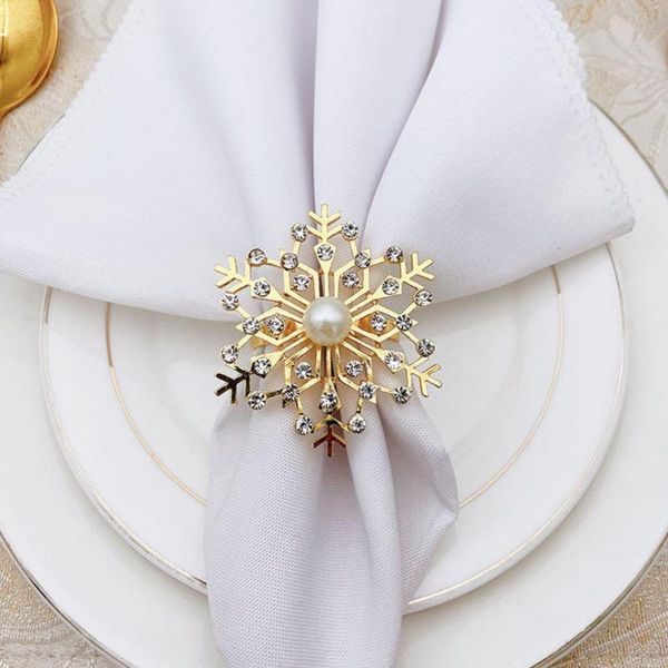 

napkin rings visual effect long lasting exquisite snowflake shape ring for gifts