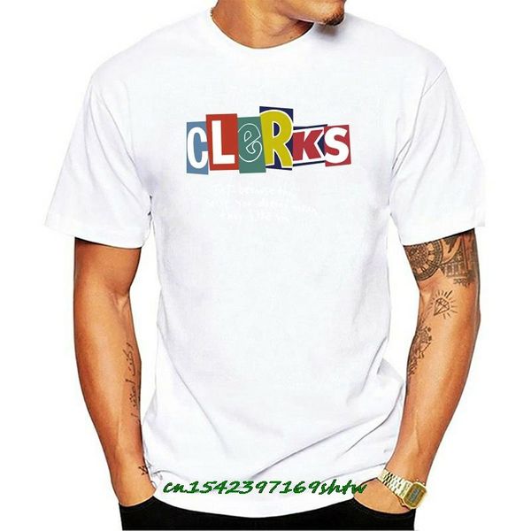 

men's t-shirts clerks t shirt cult 90s comedy film kevin smith mallrats dogma chasing amy t123, White;black