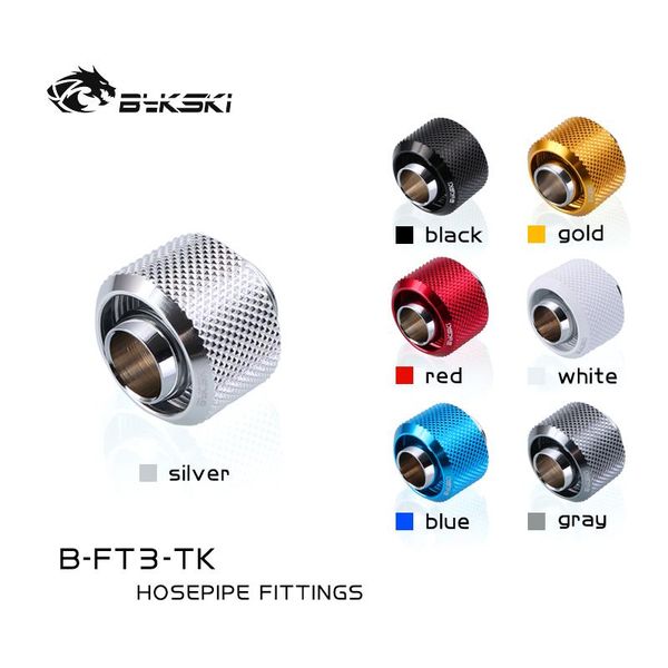 

bykski pc water cooling soft tube fitting for id10mm od16mm hose connector cooler block b-ft3-tk fans & coolings