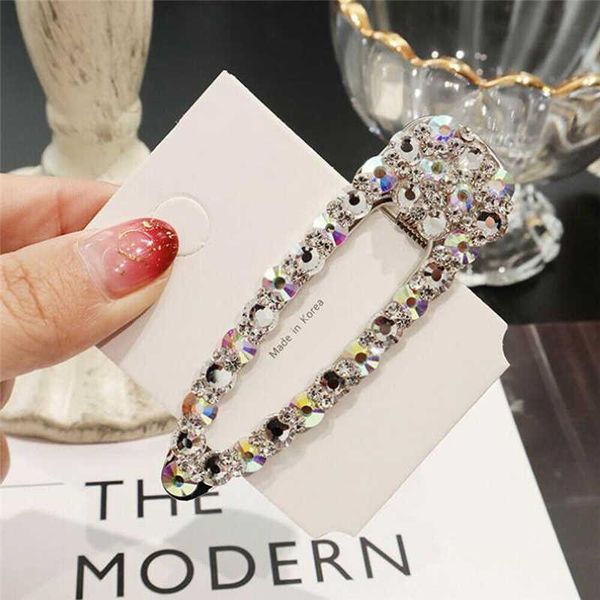 

fashion girls hairpin hair barrette bobby pearl clips crystal rhinestone accessories