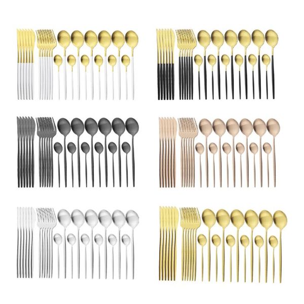 

flatware sets kitchen cutlery set eating tableware backpacking dinnerware for home restaurant