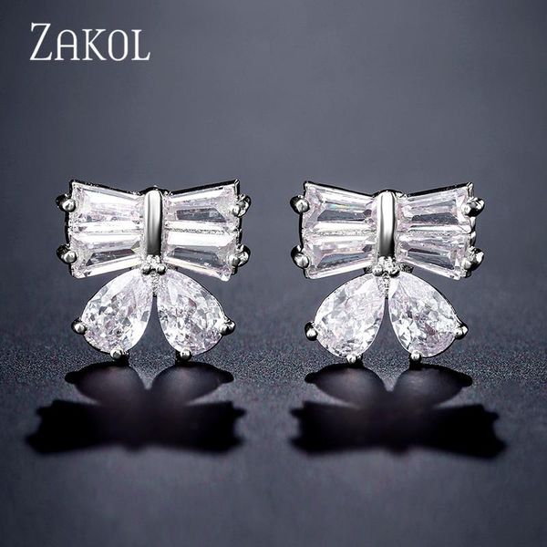 

earrings women's elegant korean-style simple bow small ear rings japanese and korean style sweet for gifts stud, Golden;silver