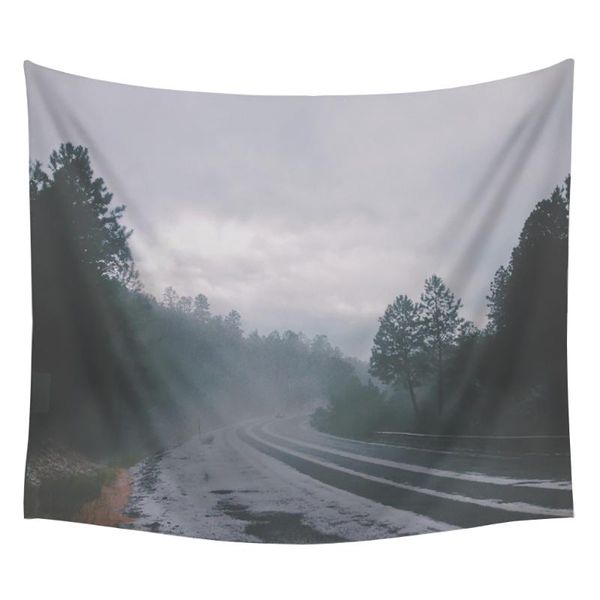 

tapestries highway landscape series printed wall hanging tapestry polyester blanket art carpet home decorative