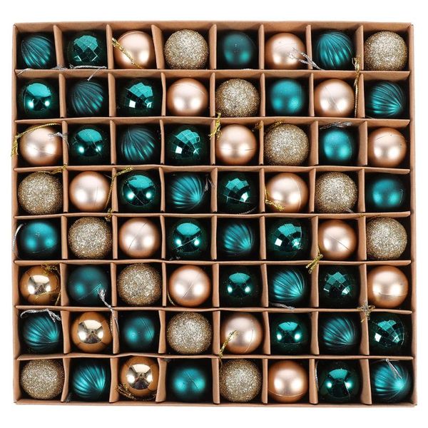 

party decoration 64 pcs christmas balls practical set adornments