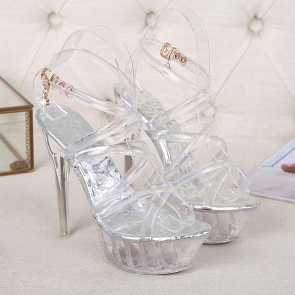 

sandals summer shoes one word buckle women's high heel all-match female 2021, Black