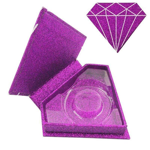 

10/20/30/60pcs wholesale false eyelash packaging box fake 3d mink eyelashes boxes pink faux cils lash strips case empty1