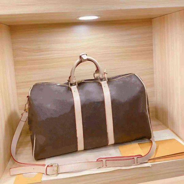 

55cmmen duffle bags brand designers women travel bags hand luggage travel bag original leather monogrames handbags