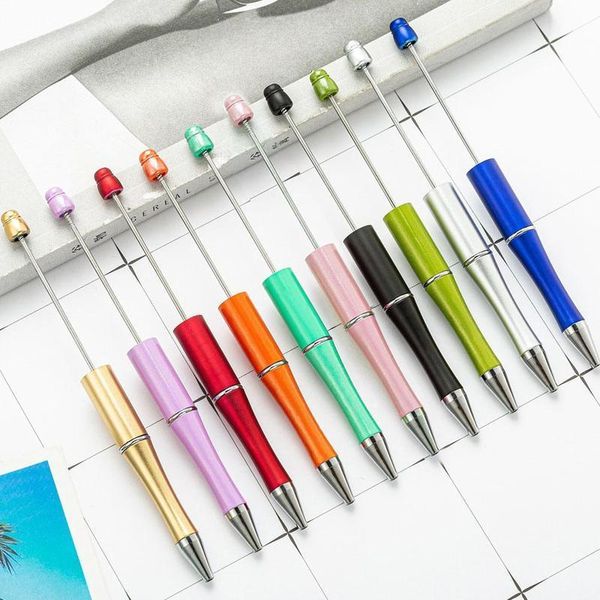 

ballpoint pens pen diy beaded handmade kids personalized writing supplies school stationery gift wedding office q7c3, Blue;orange