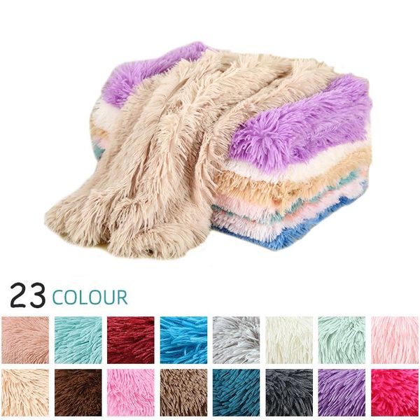 

cat beds & furniture fluffy dog mats thick warm comfort long plush blanket washable cozy mattress soft pet sleeping cover supplies