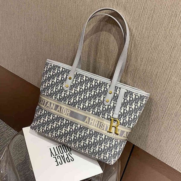 

80% off shop clearance big women new large capacity one shoulder shopping tote bag embroidery design women's bag trend