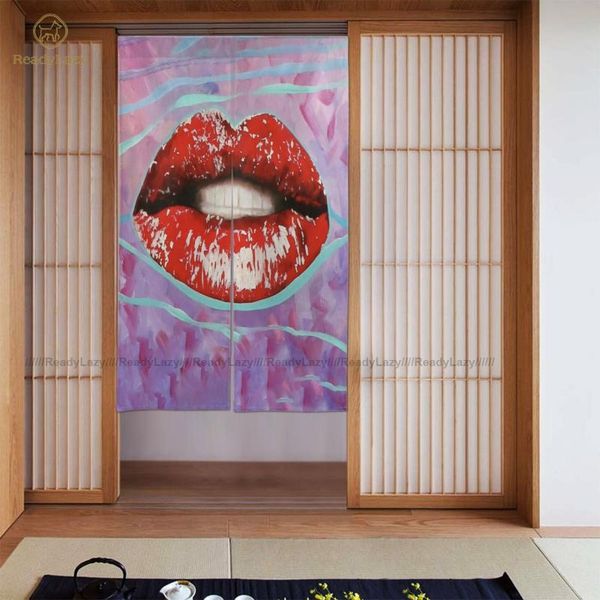 

lips curtains double ornament door curtain colored bed room & drapes