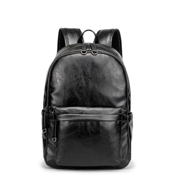 

factory wholesale men bag fashion upgrade pu leather leisure backpack simple multi-functional leathers bags outdoor leisures leatheres backp