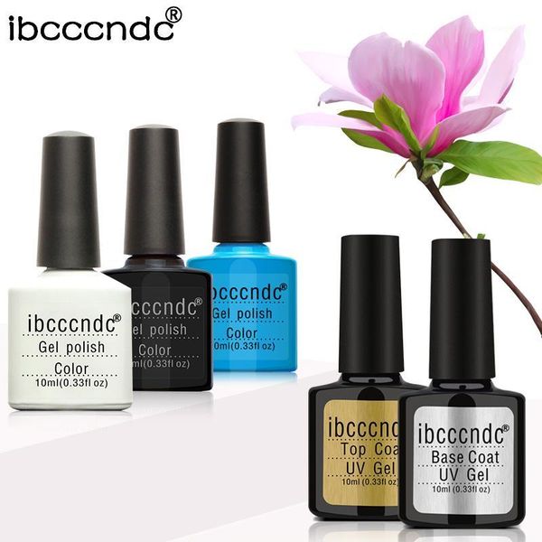 

pcs nail varinish primer base and lasting glitter salon diy uv gel polish set for girl women lacquer1, Red;pink