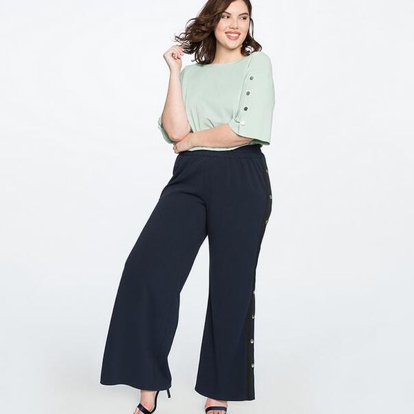 

women's pants & capris clobee 2021 women fashionable wide leg spring pantalones mujer sweatpants trousers pantalon large femme dj256, Black;white