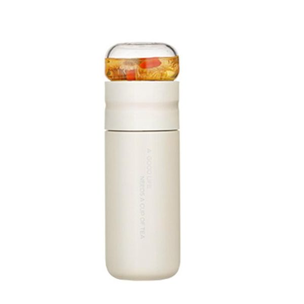 

water bottles insulated cup with filter stainless steel tea bottle glass infuser separates and 300ml da