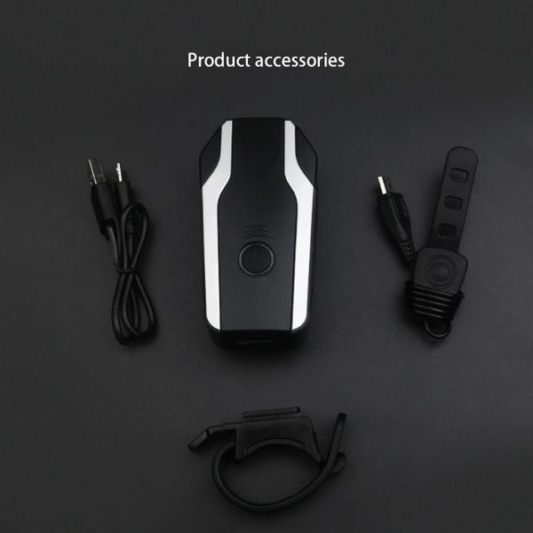 

bicycle headlight horn light burglar alarm usb charging riding equipment bike lights