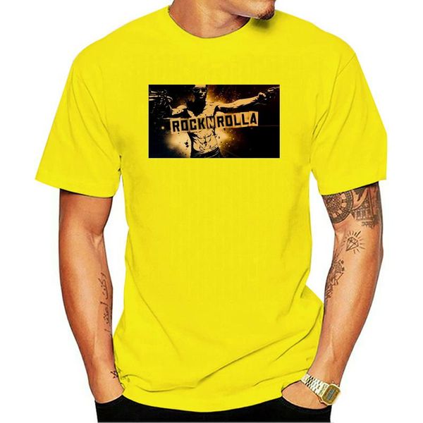 

men's t-shirts rocknrolla movie 3 t shirt, White;black